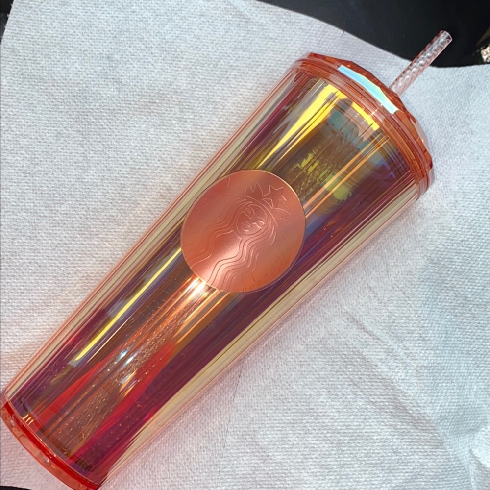 Starbucks 24oz cup RARE iridescent pink